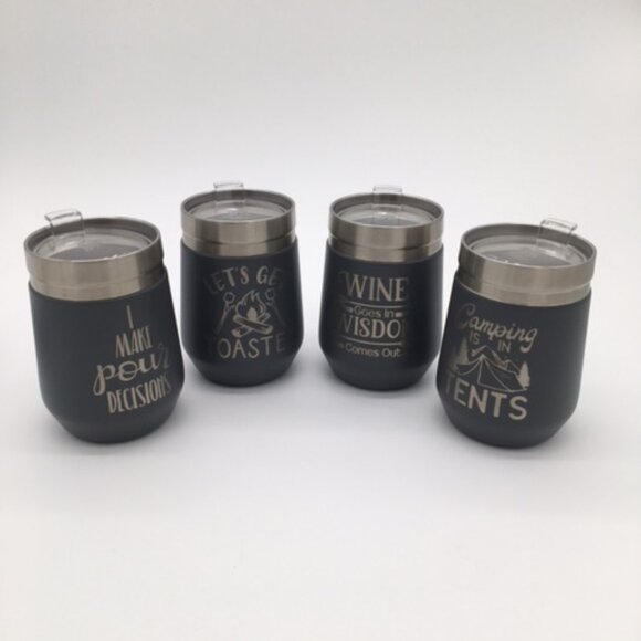 Stanley 10 oz. Go Everyday Wine Tumbler Custom Engraved with Lets Get Toasted - Picture 7 of 7